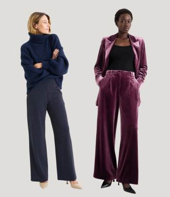 How to style wide-leg pants: elegant outfits for special events.