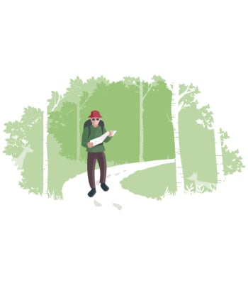 Umweltbewusstes Verhalten bei Outdoor-Aktivitäten.
