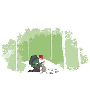 Umweltbewusstes Verhalten bei Outdoor-Aktivitäten.