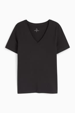 Tricou cu decolteu în V - regular fit
