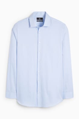 Cămașă office - slim fit - guler italian - ușor de călcat