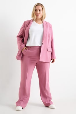 Pantaloni de stofă - talie medie - straight fit