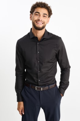 Cămașă office - body fit - guler italian - ușor de călcat - LYCRA®