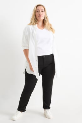 Pantaloni de stofă - talie înaltă - slim fit