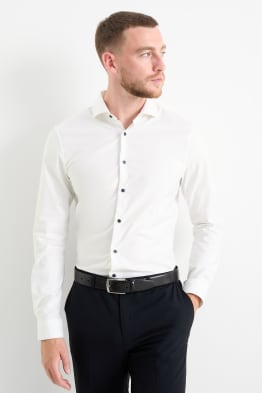 Cămașă office - body fit - guler italian - ușor de călcat - LYCRA®