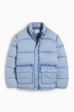 Jachetă matlasată din denim