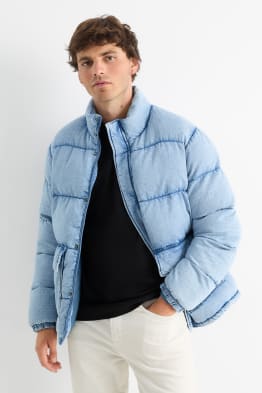 Jachetă matlasată din denim