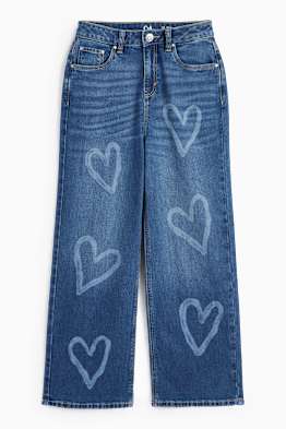 Inimă - wide leg jeans