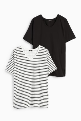 Multipack 2 buc. - tricou cu decolteu în V - LYCRA®