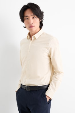Cămașă office - slim fit - guler Kent - cu buline
