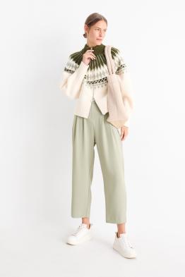 Pantaloni de stofă - talie înaltă - tapered fit