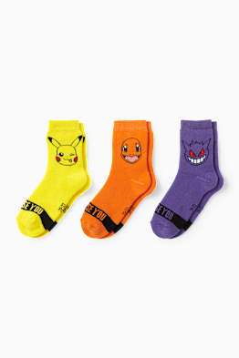 Multipack 3 perechi - Pokémon - șosete călduroase cu motive