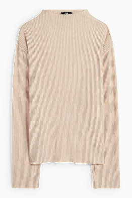 Langarmshirt - gerippt