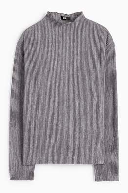 Langarmshirt - gerippt