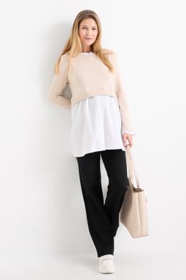 Pantaloni gravide din jerseu