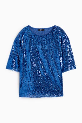 T-shirt di paillettes
