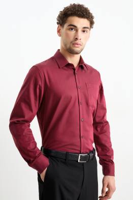 Cămașă office - regular fit - guler Kent - ușor de călcat