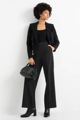 Pantaloni office - talie înaltă - wide leg