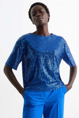 T-shirt di paillettes