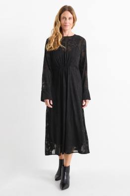 Rochie din șifon - cu flori