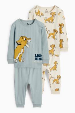 Multipack 2 buc. - Regele Leu - pijama bebeluși - 4 piese
