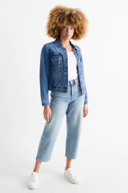 Barrel jeans - talie medie