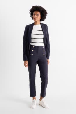 Pantaloni de stofă - talie înaltă - slim fit