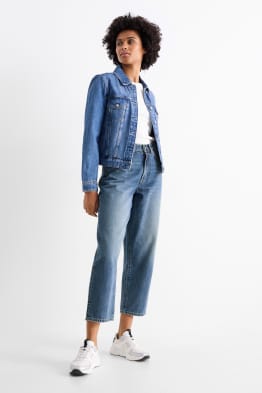 Barrel jeans - talie medie