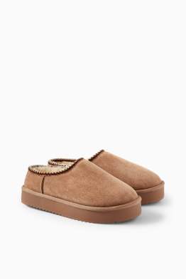 Botine - imitație de piele întoarsă