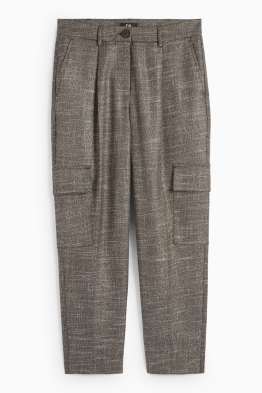 Pantaloni cargo - talie medie - tapered fit