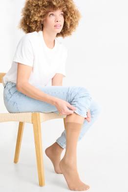 Multipack 3 ks - silonové podkolenky - LYCRA® - 20 DEN