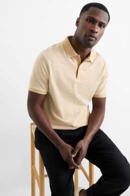 Tricou polo - regular fit - structurat