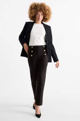 Pantaloni de stofă - talie înaltă - slim fit