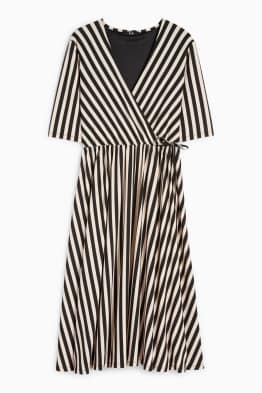 Wrap dress - striped