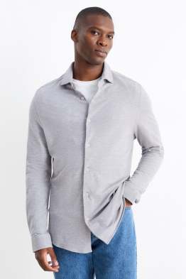 Cămașă - slim fit - guler italian