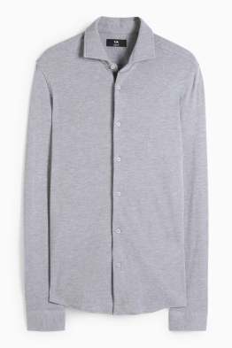 Cămașă - slim fit - guler italian