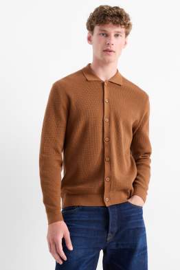 Cardigan tricotat - structurat