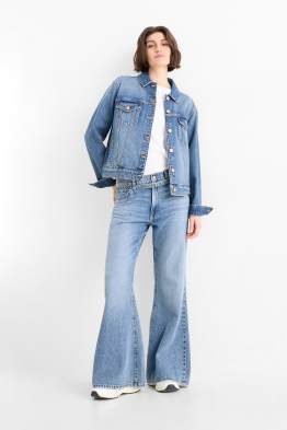 Loose flared jeans - talie medie
