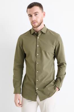 Cămașă office - slim fit - guler italian - structurată