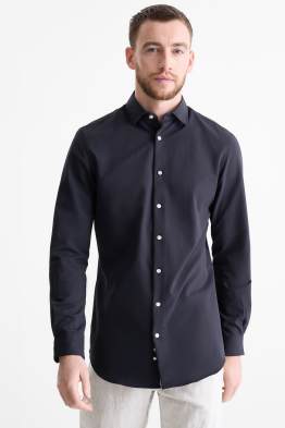 Cămașă office - slim fit - guler italian - structurată