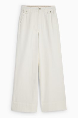 Wide leg jeans - talie medie