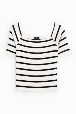 Tricou - regular fit - reiat - cu dungi
