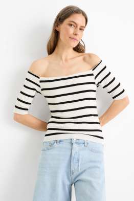 Tricou - regular fit - reiat - cu dungi