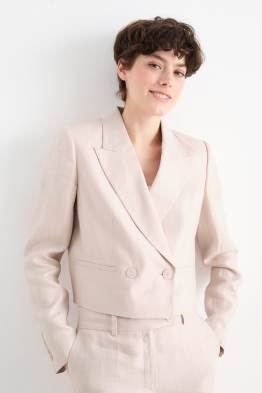 Blazer crop din in - regular fit