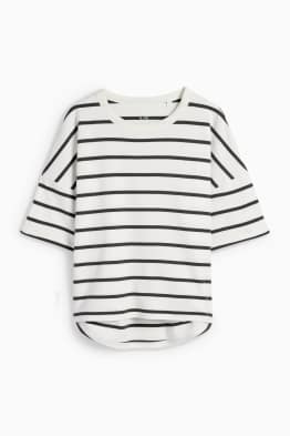 Tricou - supradimensionat - cu dungi