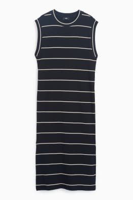 Rochie-tricou - reiată - cu dungi