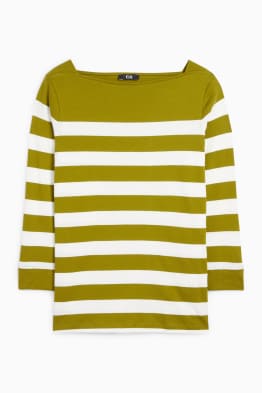 Tricou cu mânecă lungă - cu dungi