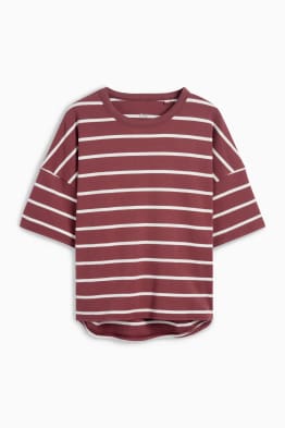 Tricou - supradimensionat - cu dungi