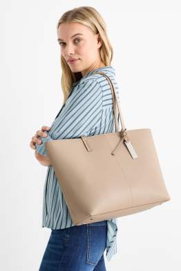 Geantă shopper mare - imitație de piele