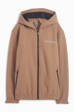 Geacă softshell cu glugă - impermeabilă